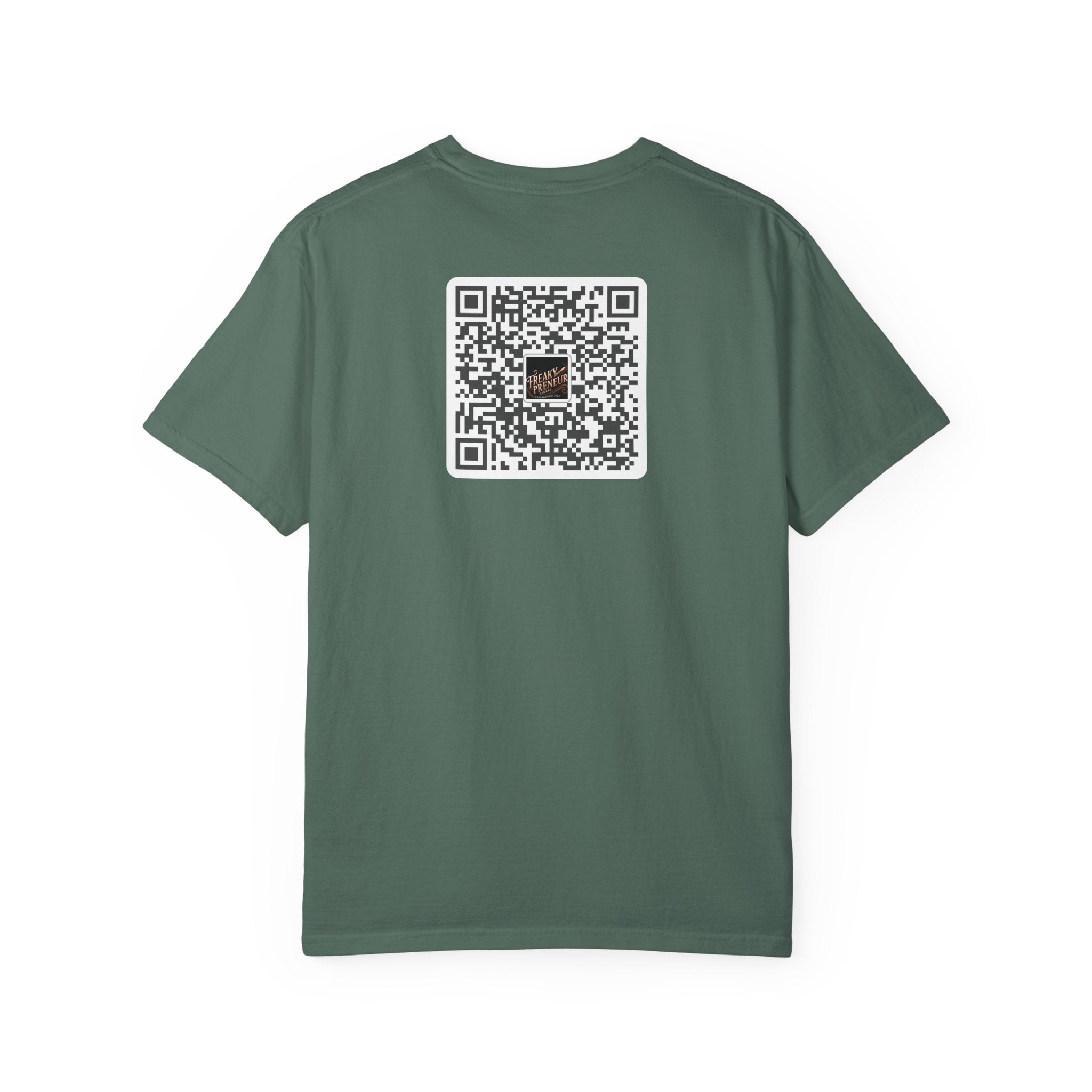 Freakypreneur Graphic T-Shirt — Vintage Cigar Logo with QR Back