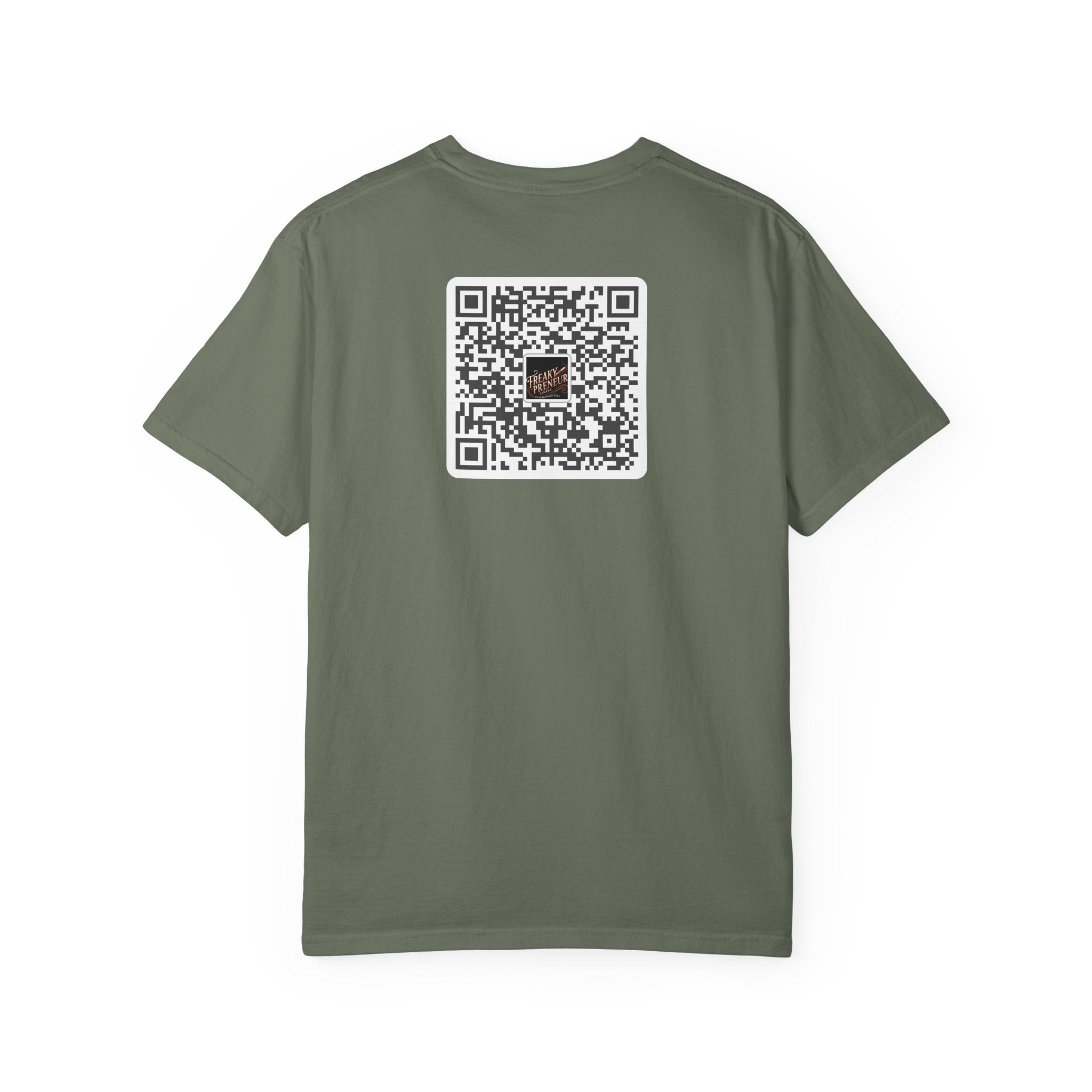 Freakypreneur Graphic T-Shirt — Vintage Cigar Logo with QR Back