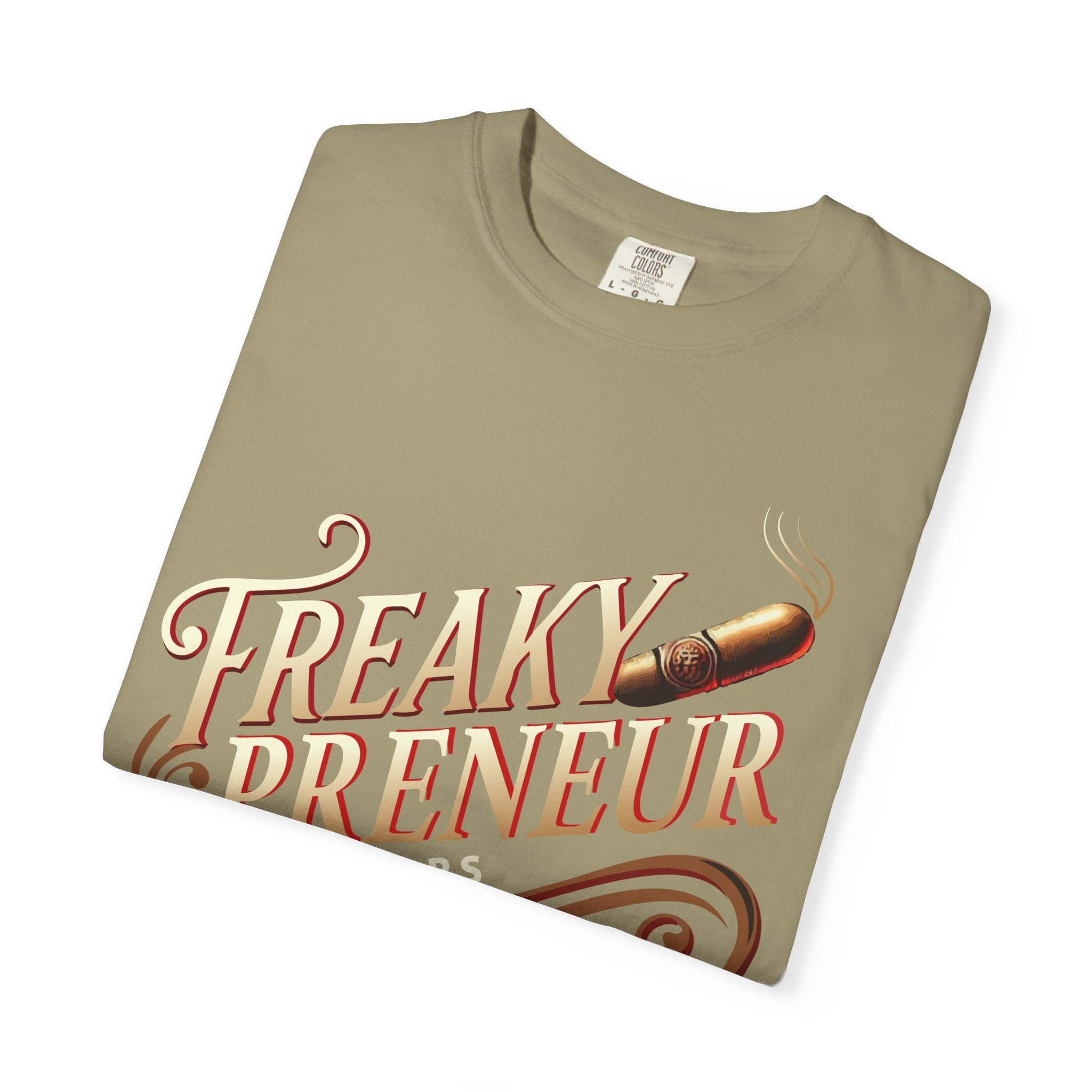 Freakypreneur Graphic T-Shirt — Vintage Cigar Logo with QR Back