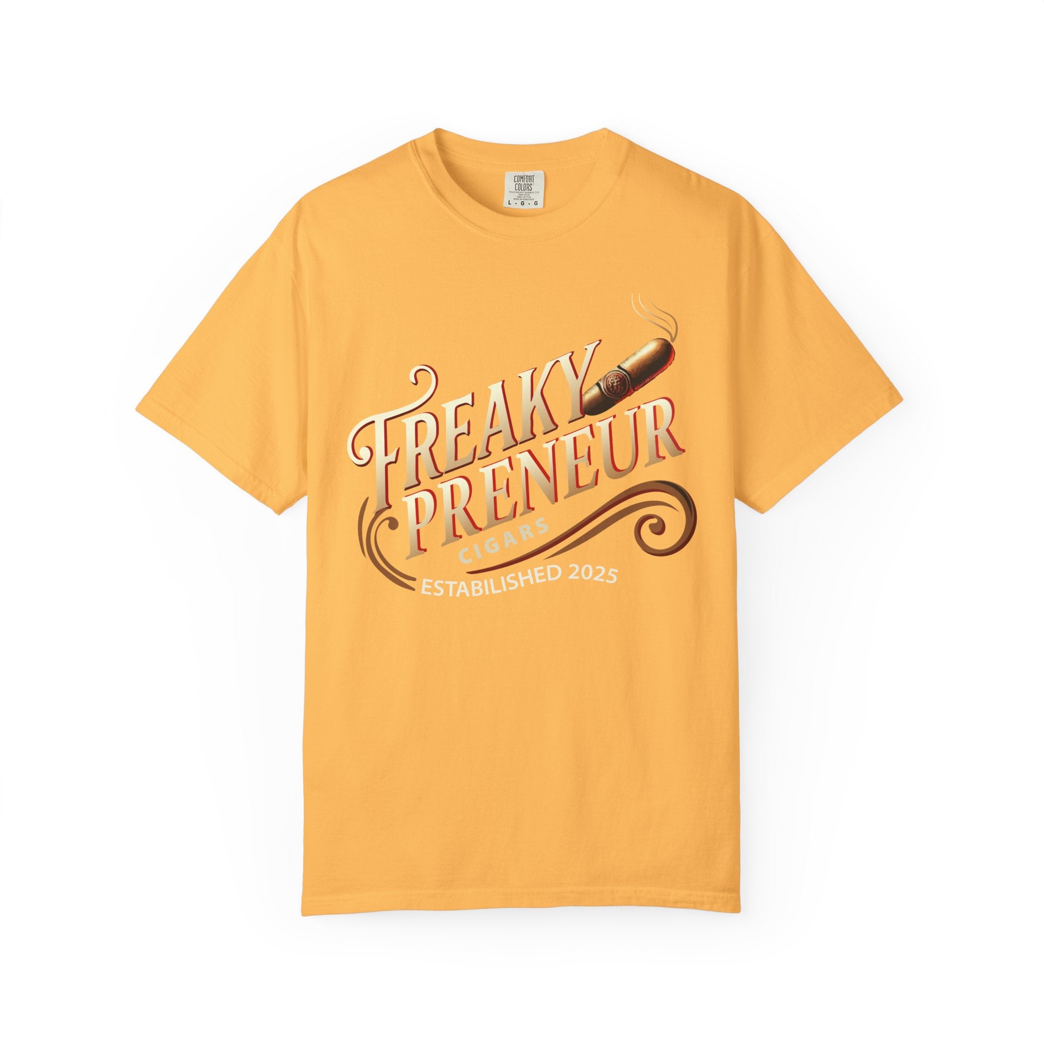 Freakypreneur Graphic T-Shirt — Vintage Cigar Logo with QR Back