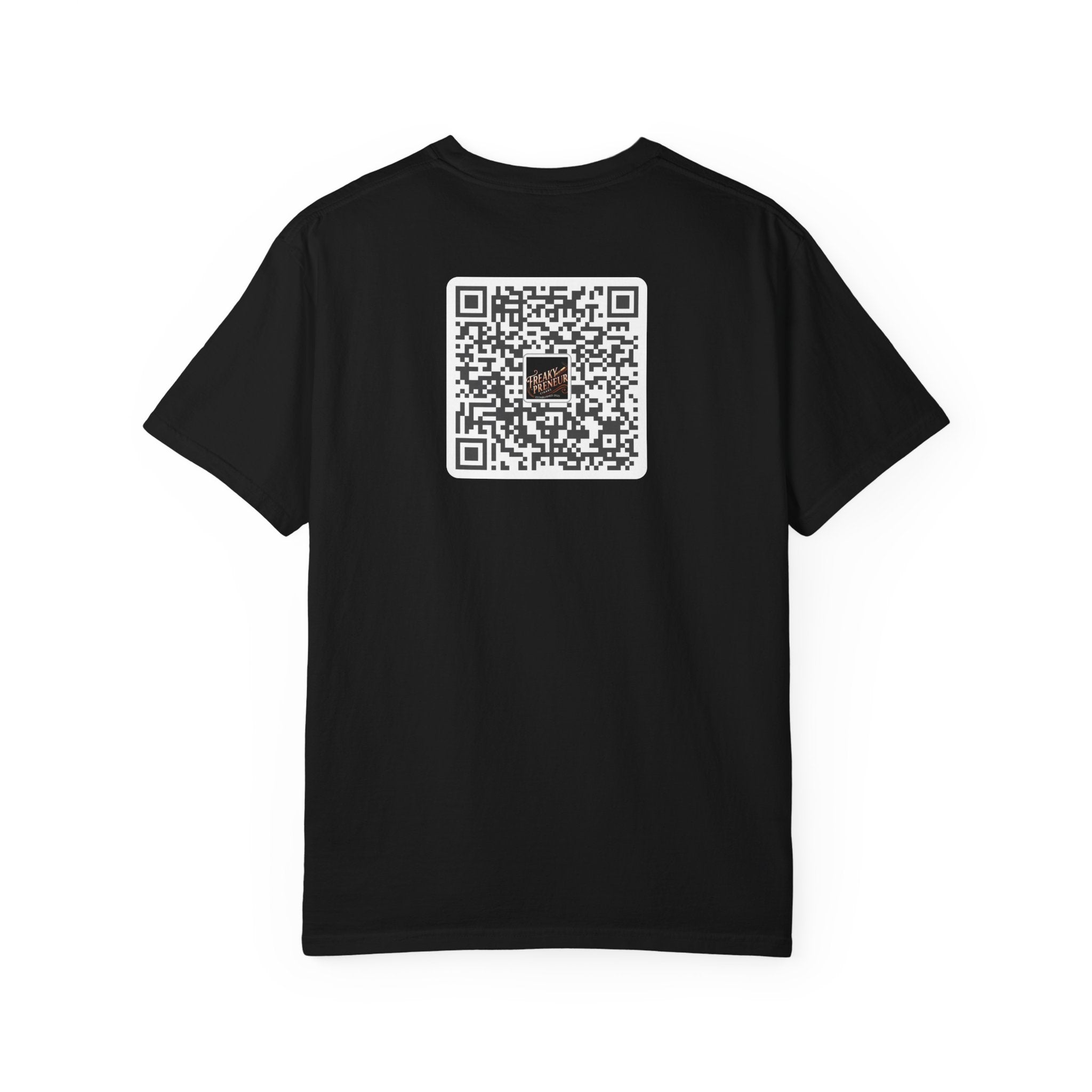 Freakypreneur Graphic T-Shirt — Vintage Cigar Logo with QR Back
