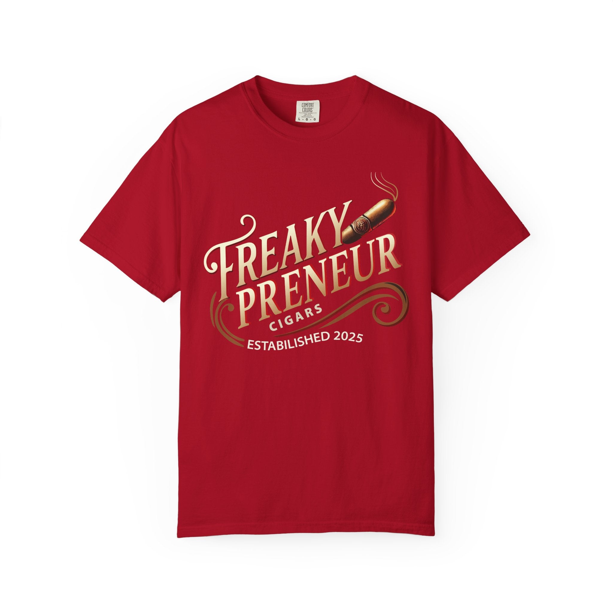 Freakypreneur Graphic T-Shirt — Vintage Cigar Logo with QR Back