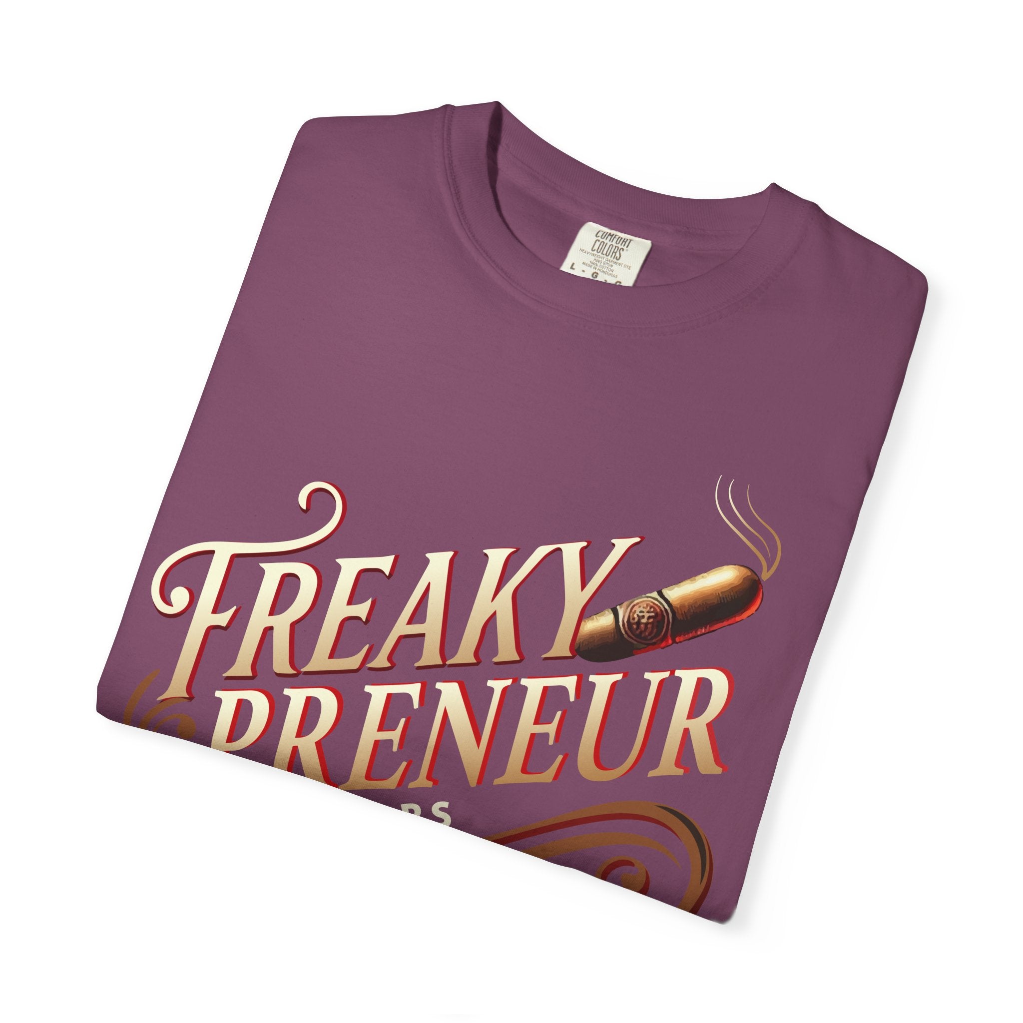Freakypreneur Graphic T-Shirt — Vintage Cigar Logo with QR Back