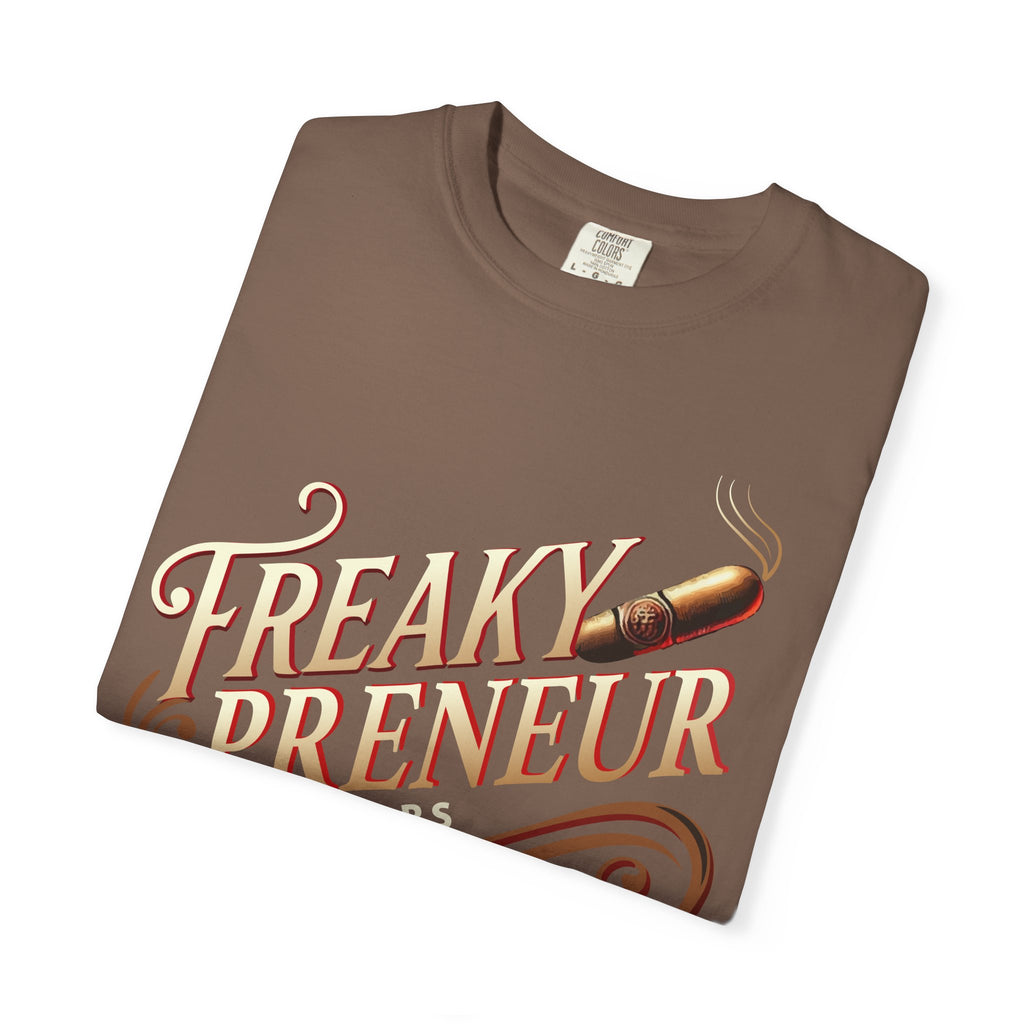 Freakypreneur Graphic T-Shirt — Vintage Cigar Logo with QR Back