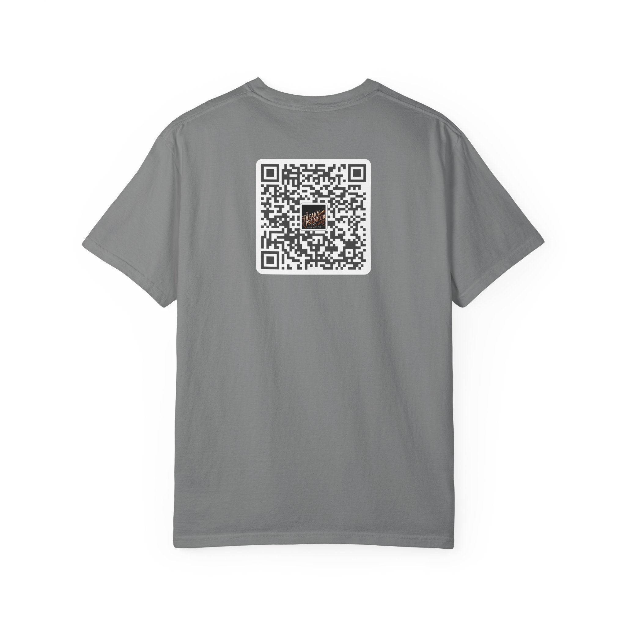 Freakypreneur Graphic T-Shirt — Vintage Cigar Logo with QR Back