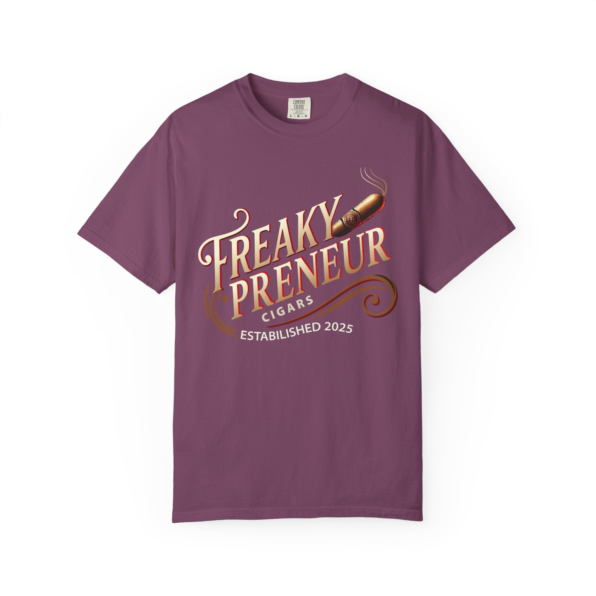 Freakypreneur Graphic T-Shirt — Vintage Cigar Logo with QR Back