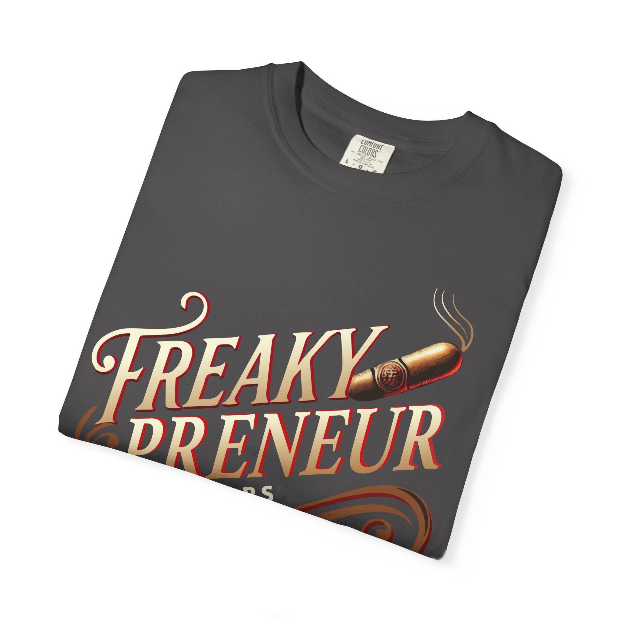 Freakypreneur Graphic T-Shirt — Vintage Cigar Logo with QR Back