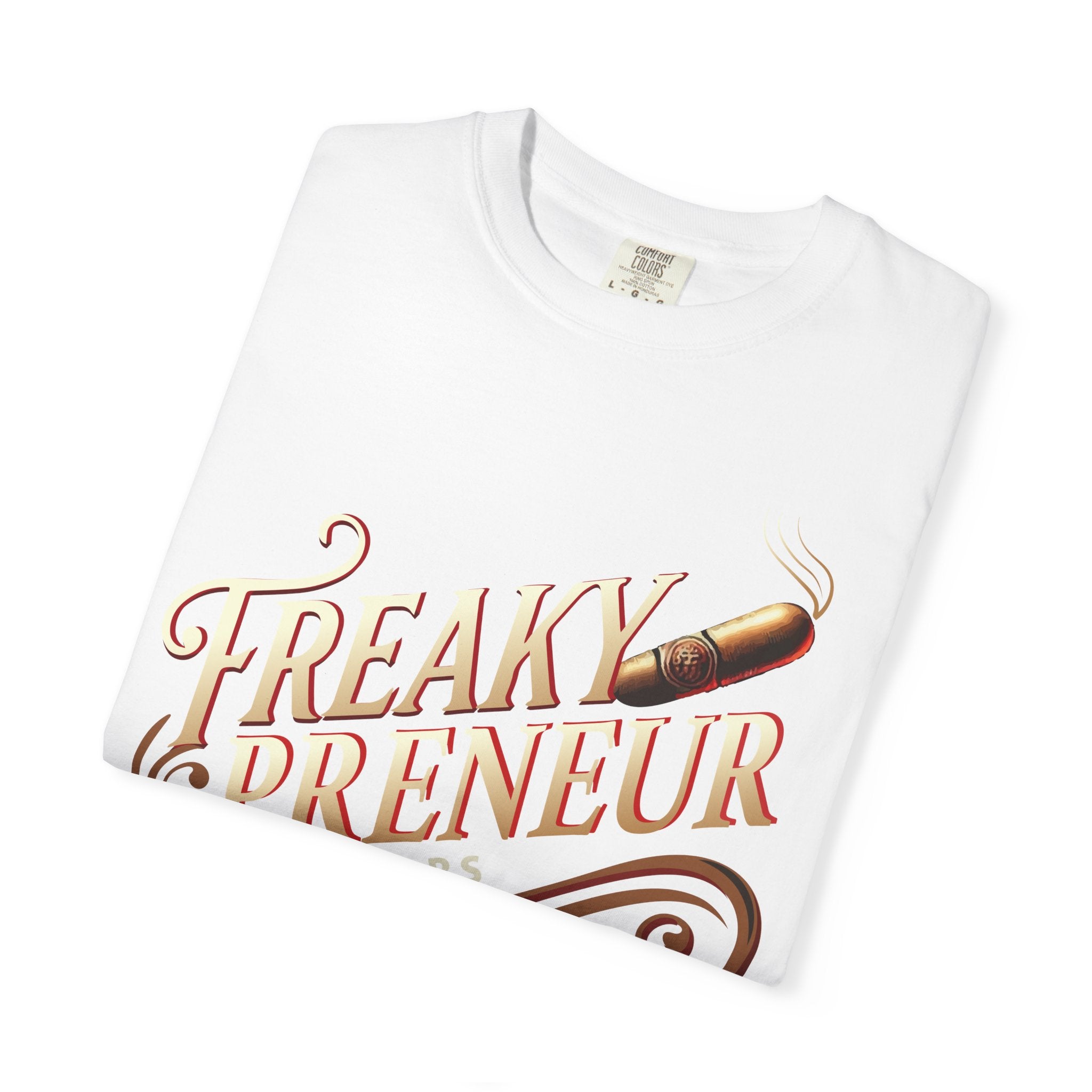 Freakypreneur Graphic T-Shirt — Vintage Cigar Logo with QR Back