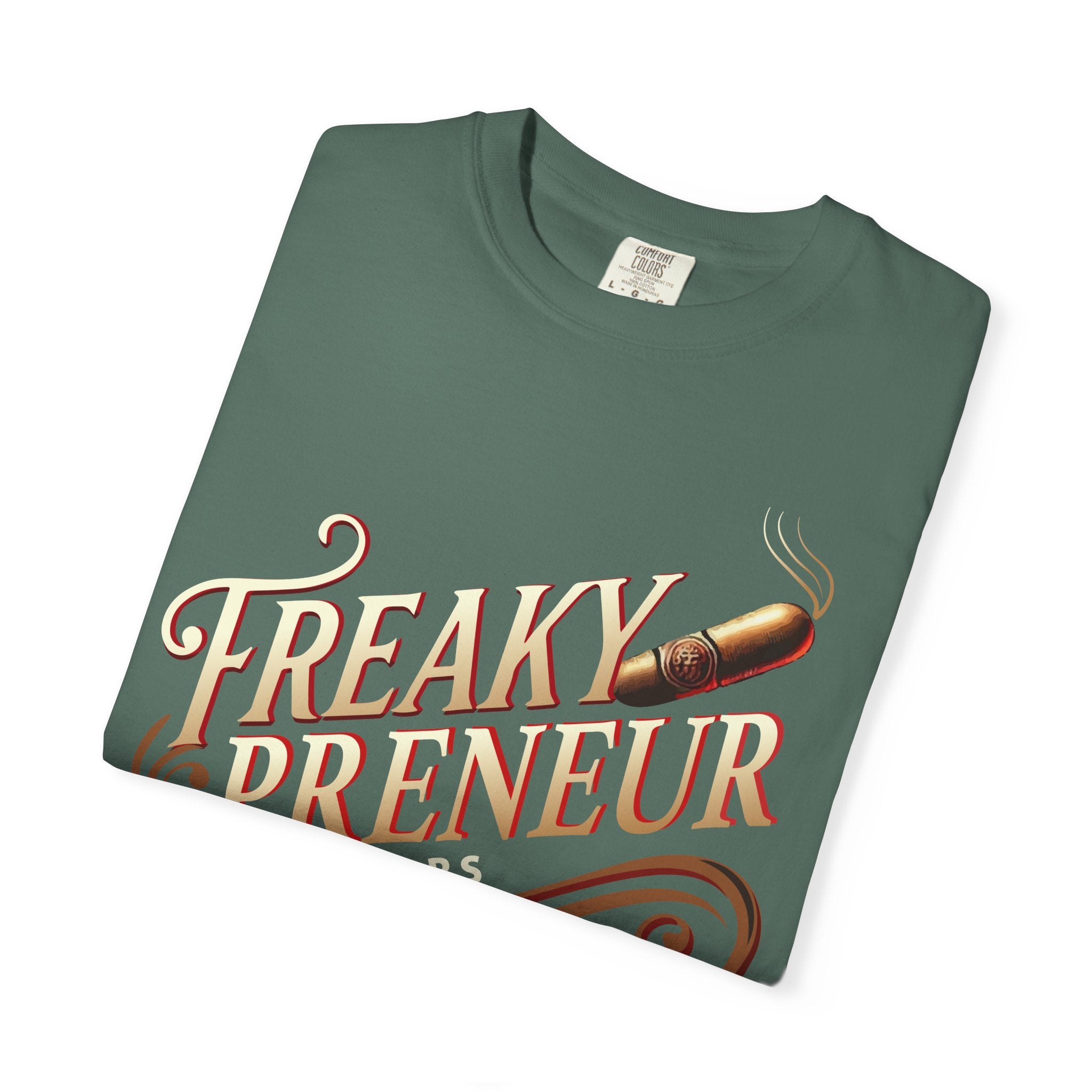 Freakypreneur Graphic T-Shirt — Vintage Cigar Logo with QR Back