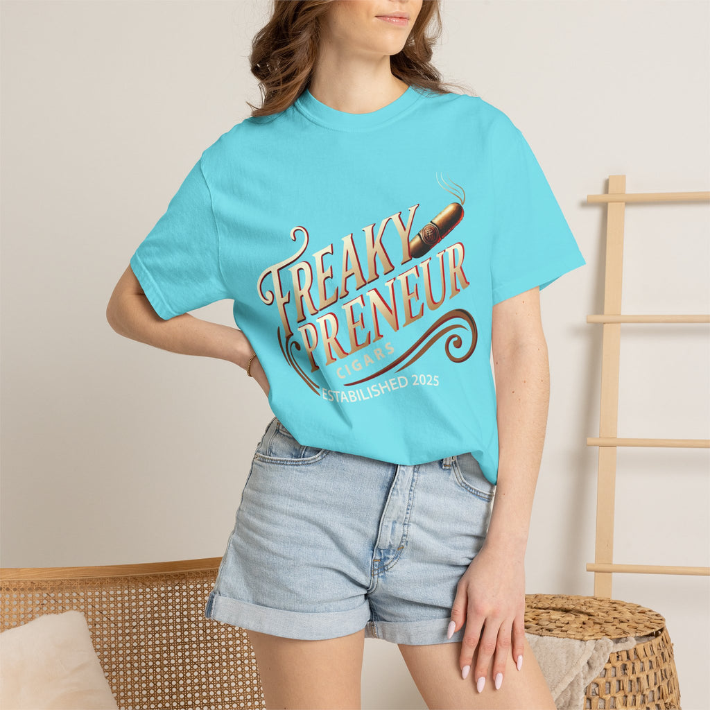 Freakypreneur Graphic T-Shirt — Vintage Cigar Logo with QR Back