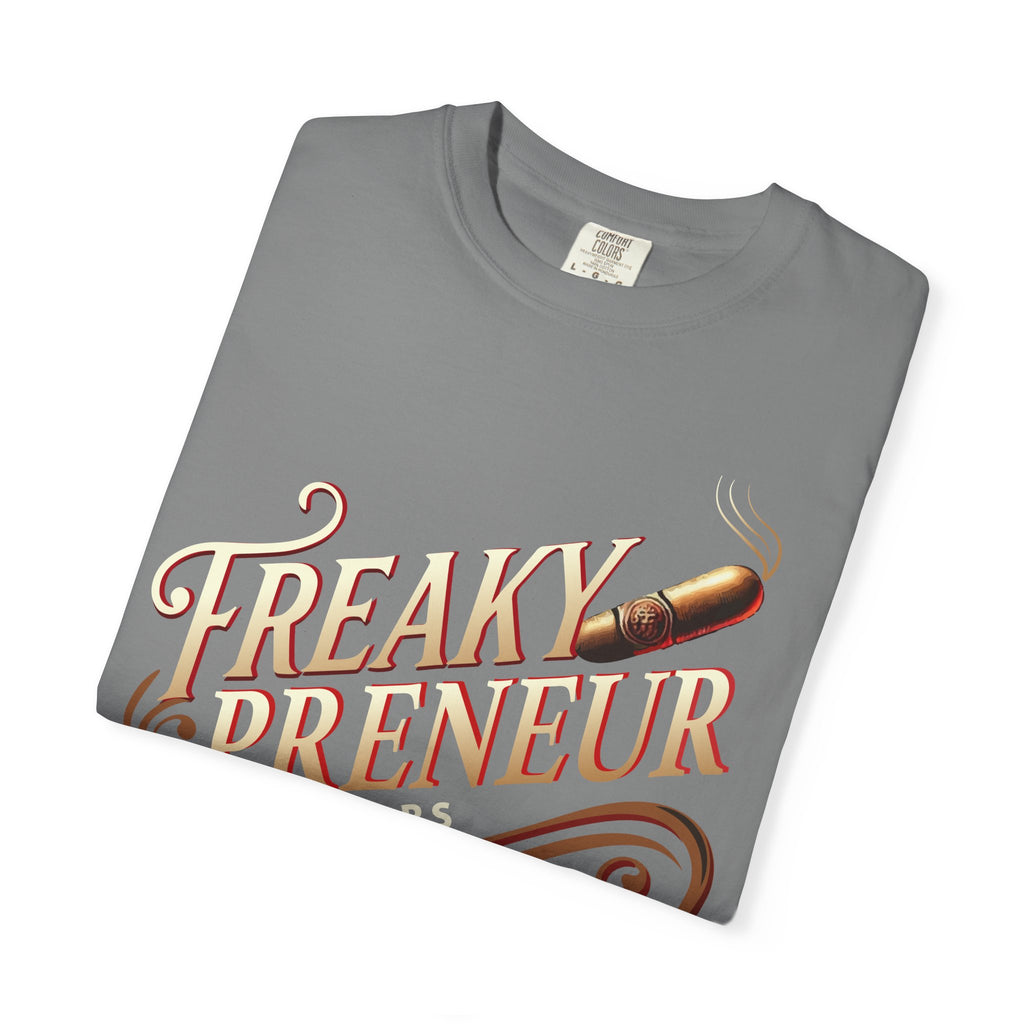 Freakypreneur Graphic T-Shirt — Vintage Cigar Logo with QR Back