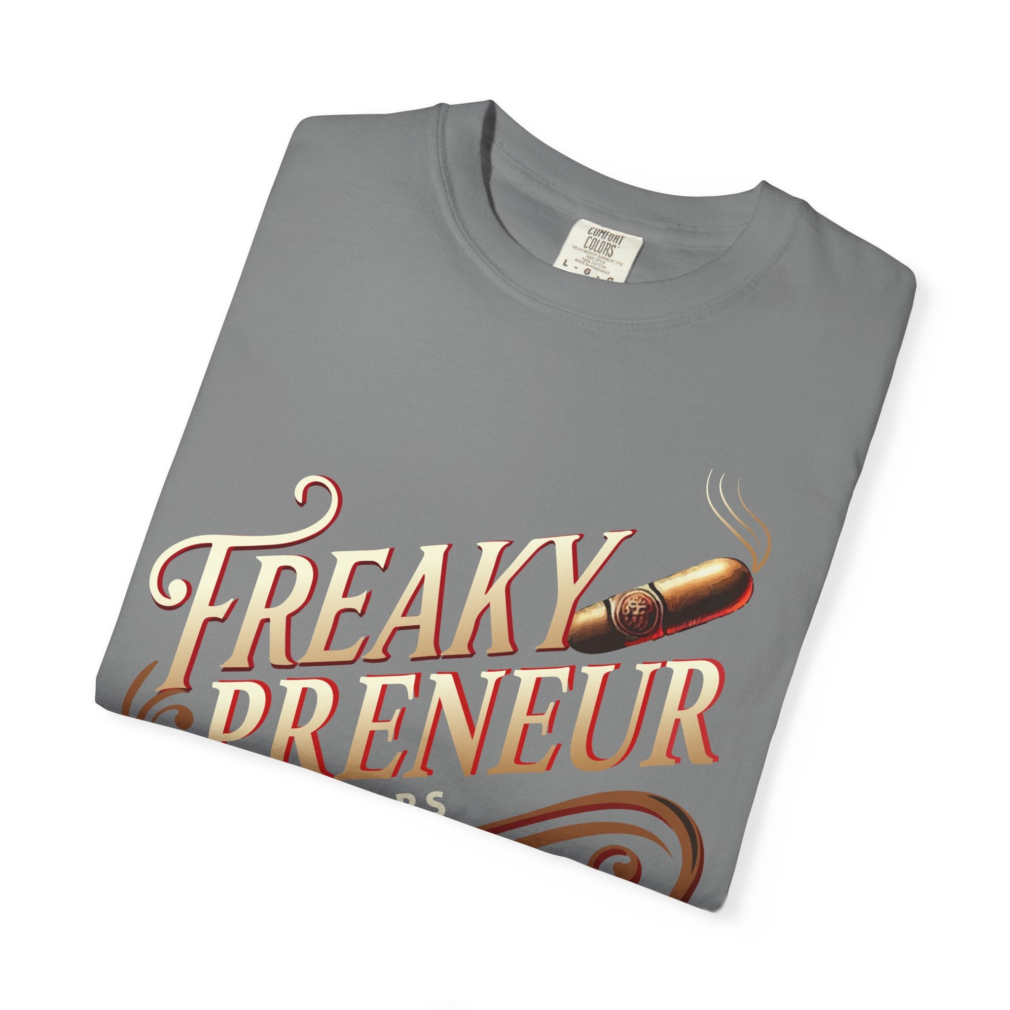 Freakypreneur Graphic T-Shirt — Vintage Cigar Logo with QR Back