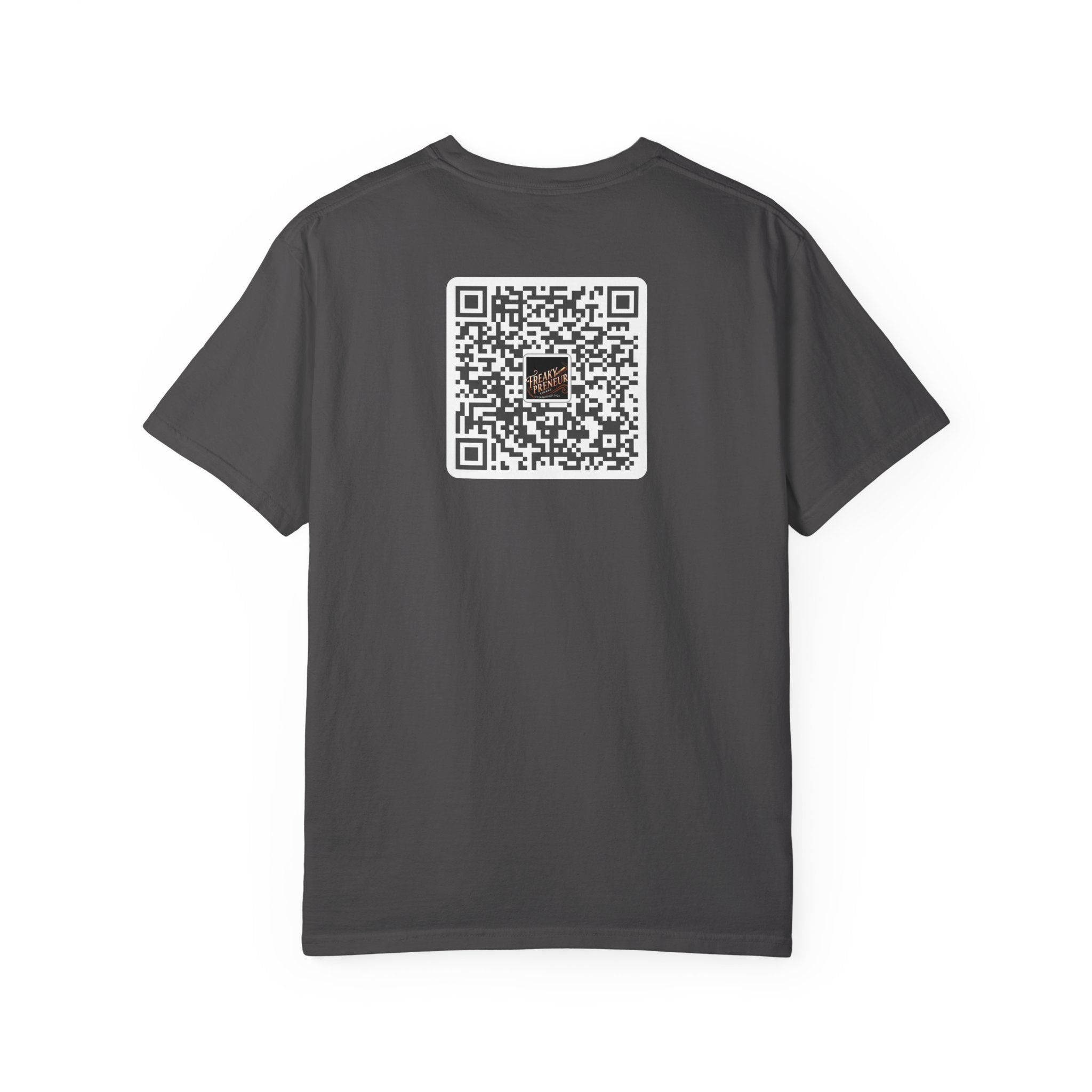 Freakypreneur Graphic T-Shirt — Vintage Cigar Logo with QR Back