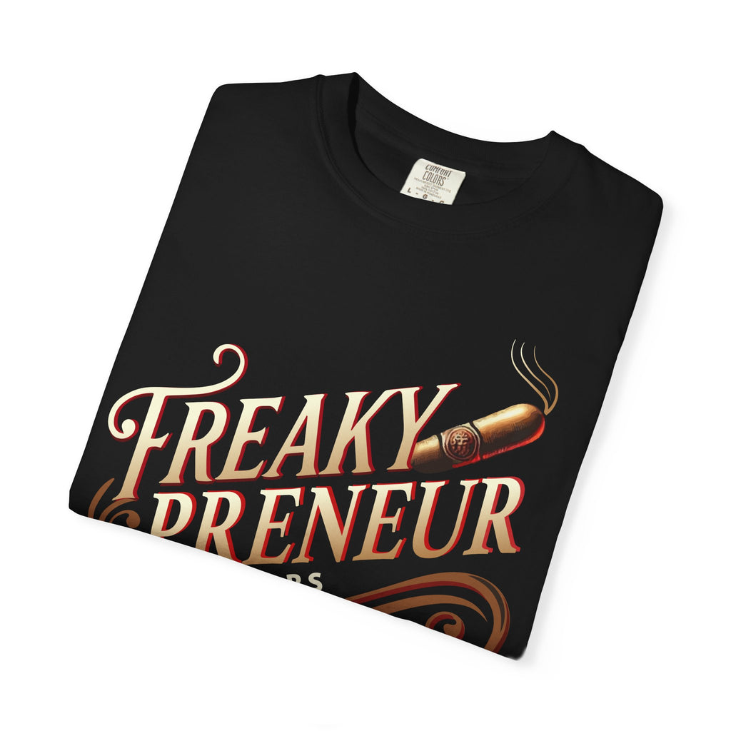 Freakypreneur Graphic T-Shirt — Vintage Cigar Logo with QR Back
