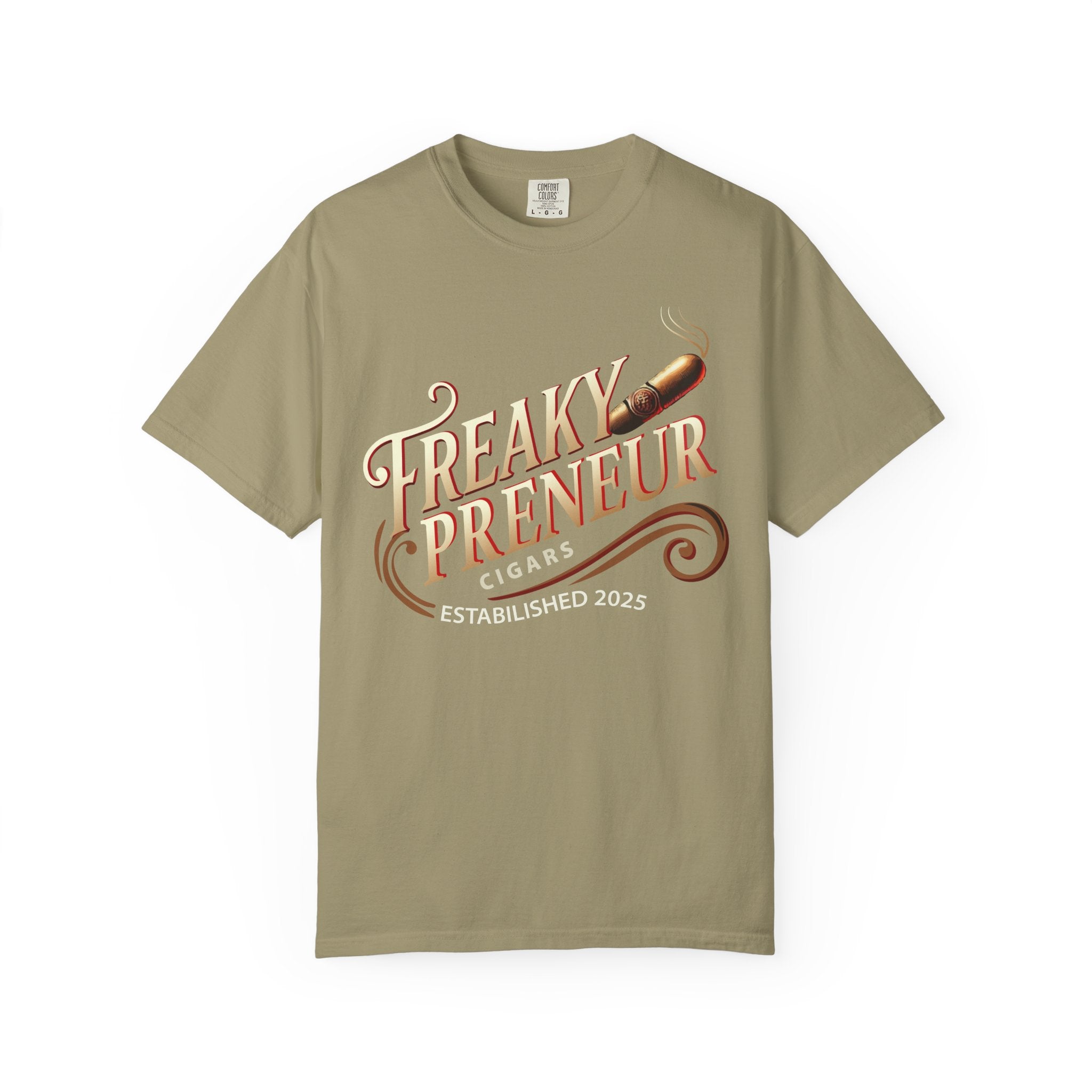 Freakypreneur Graphic T-Shirt — Vintage Cigar Logo with QR Back
