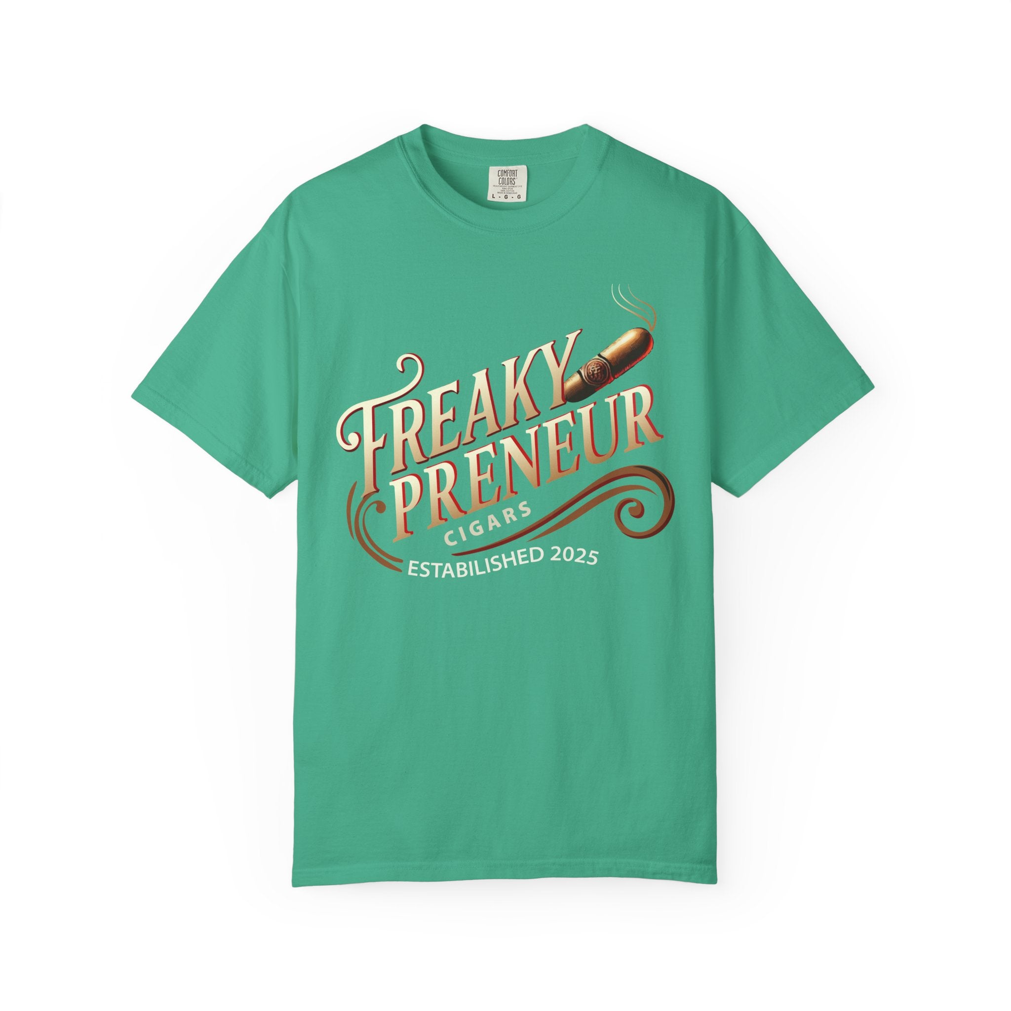 Freakypreneur Graphic T-Shirt — Vintage Cigar Logo with QR Back