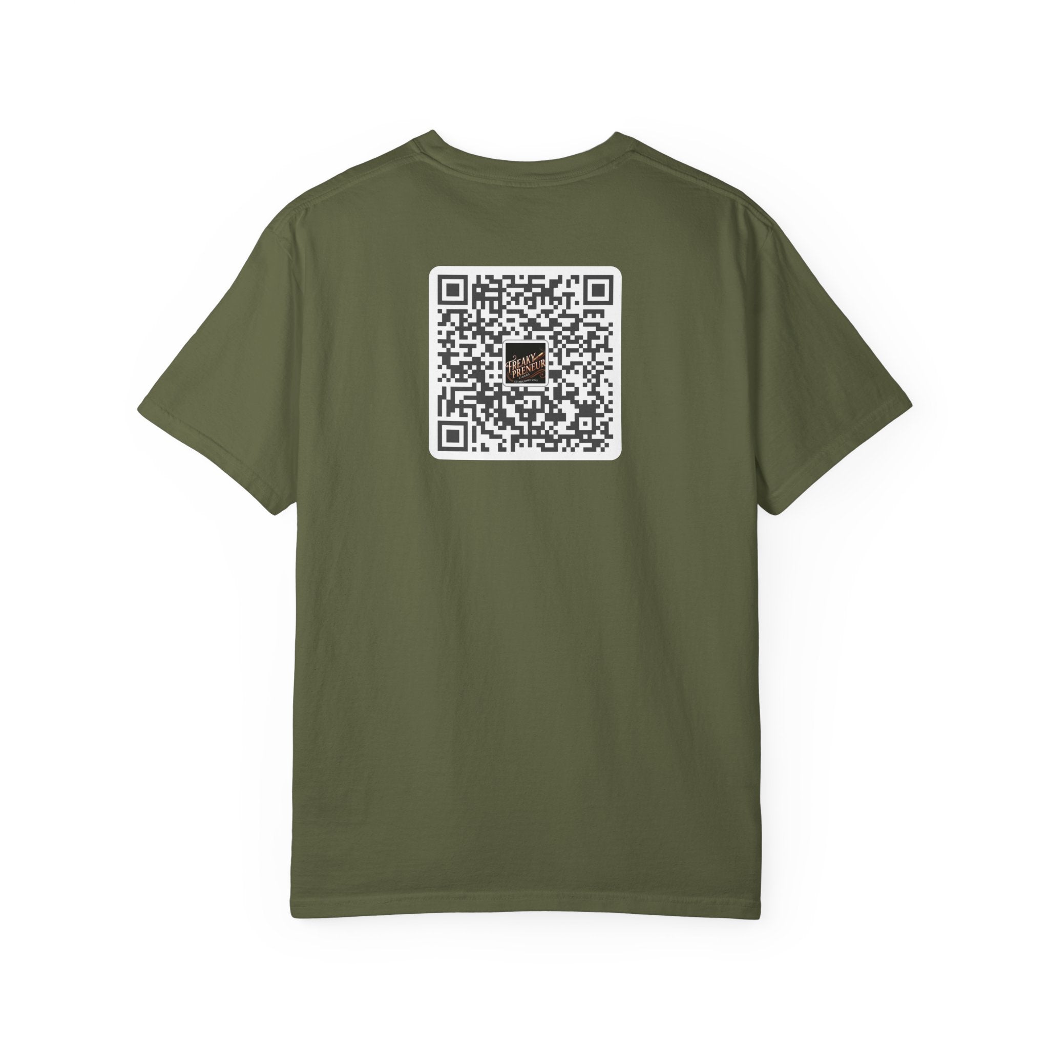 Freakypreneur Graphic T-Shirt — Vintage Cigar Logo with QR Back